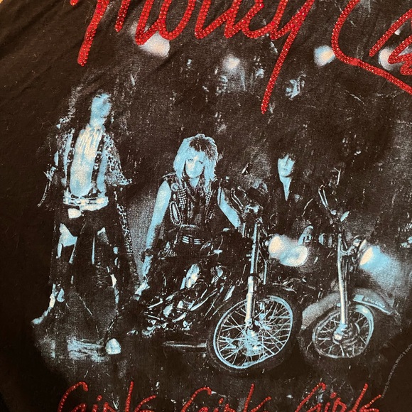 NEW LAUREN MOSHI X MOTLEY CRUE GIRLS GIRLS GIRLS T-SHIRT DRESS - Picture 12 of 14